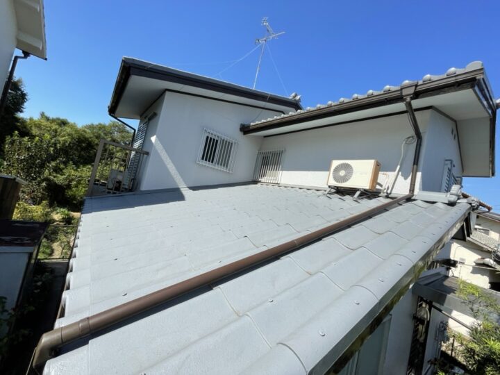 雨樋飛散箇所の補修工事│堺市の外壁塗装・屋根塗装・雨漏り専門店　千成工務店