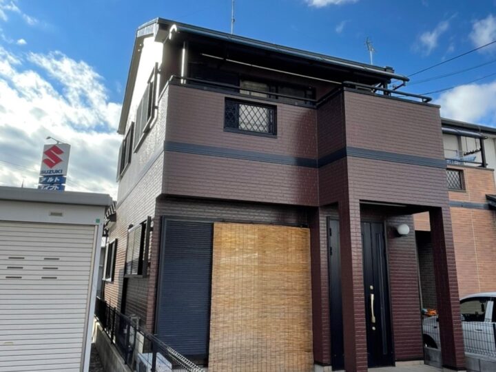 濃いめのブラウンで高級感のあるお家に♪│堺市の外壁塗装・屋根塗装・雨漏り専門店　千成工務店