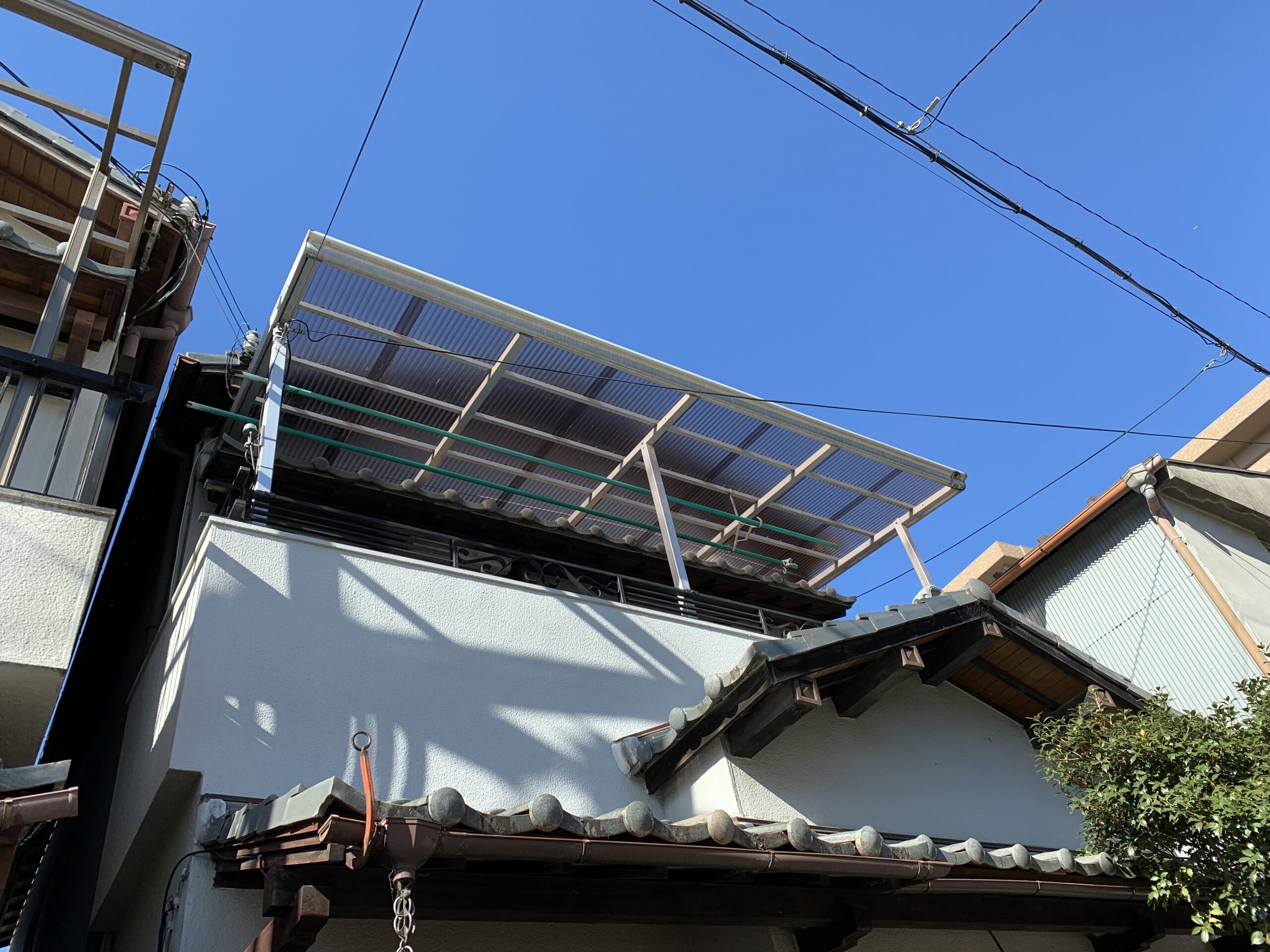 ベランダ波板取り替え♪│堺市の外壁塗装・屋根塗装・雨漏り専門店　千成工務店