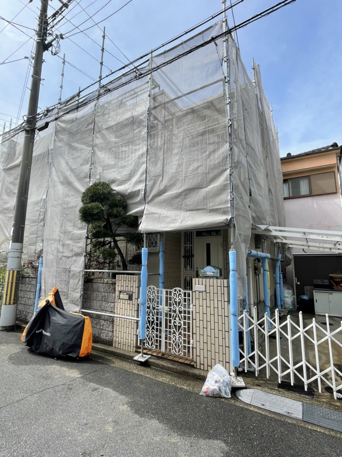 本日、着工現場です♪│堺市の外壁塗装・屋根塗装・雨漏り専門店　千成工務店