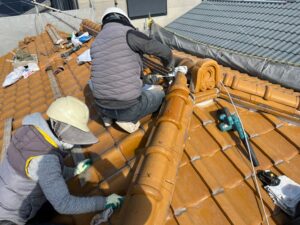 瓦　吹き替え　積み替え　堺市　外壁塗装　屋根塗装　雨漏り　修理　工法　千成工務店