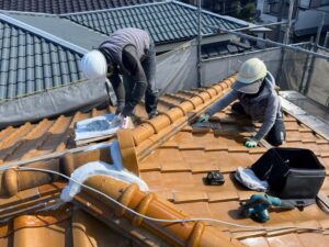 瓦　吹き替え　積み替え　堺市　外壁塗装　屋根塗装　雨漏り　修理　工法　千成工務店