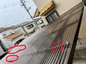 波板　カーポート　ポリカ　リフォーム　リノベーション　改修　堺市　外壁塗装　屋根塗装　雨漏り　修理　工法　千成工務店